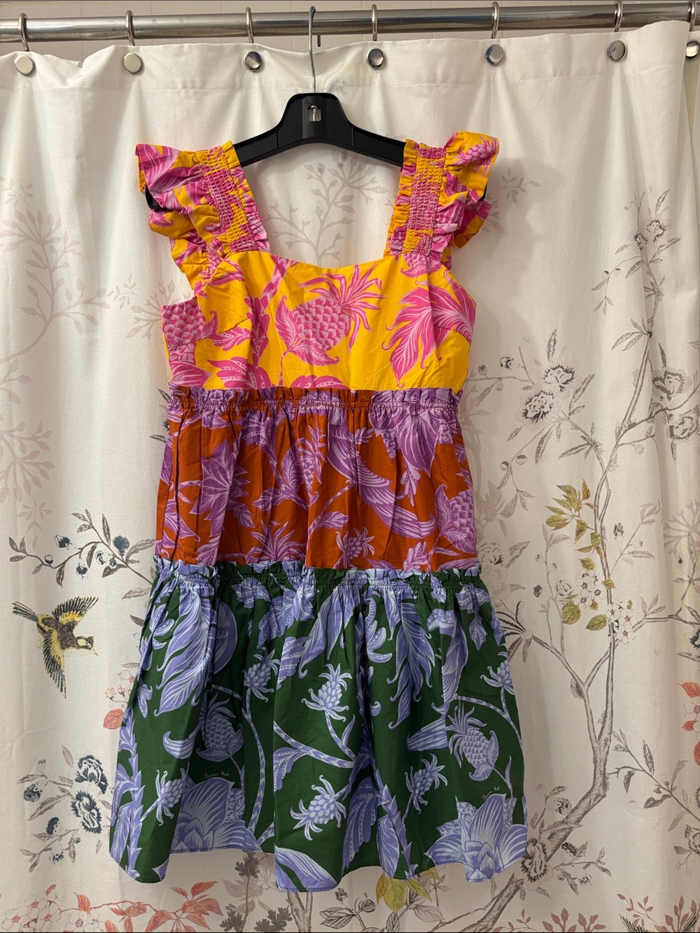 FARM RIO Tropical Swing Mix Mini Dress NWT